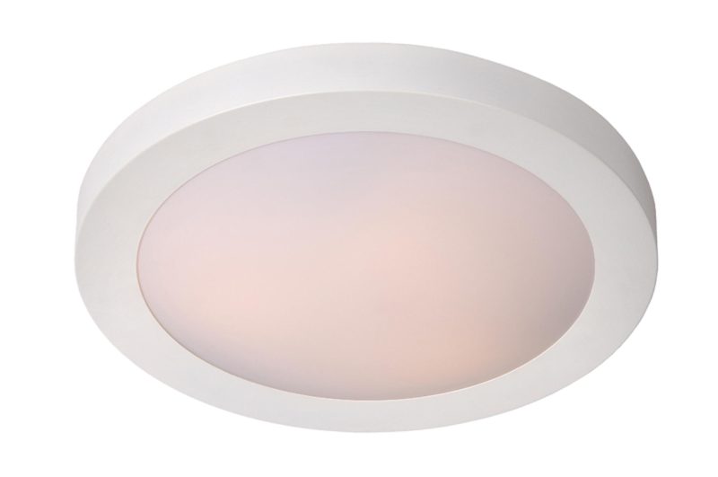 LUCIDE FRESH - Badezimmer Deckenleuchte - Ø 35 cm - 2xE27 - IP44 - Weiß