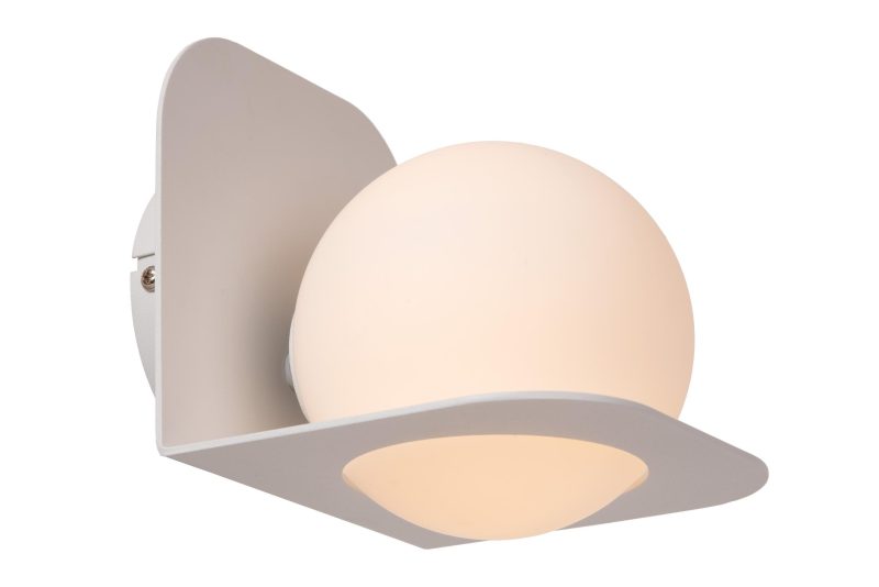 LUCIDE DAVY - Wandlamp Badkamer - 1xG9 - IP44 - Wit