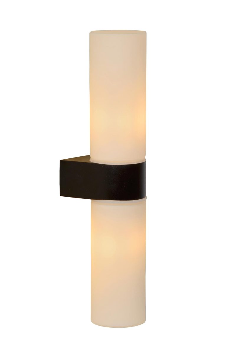 LUCIDE JESSE - Badezimmer Wandlampe - 2xG9 - IP44 - Schwarz