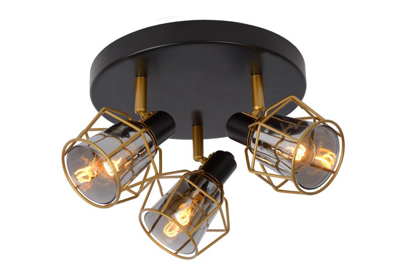LUCIDE NILA - Ceiling Spot - Ø 36 cm - 3xE14 - Black