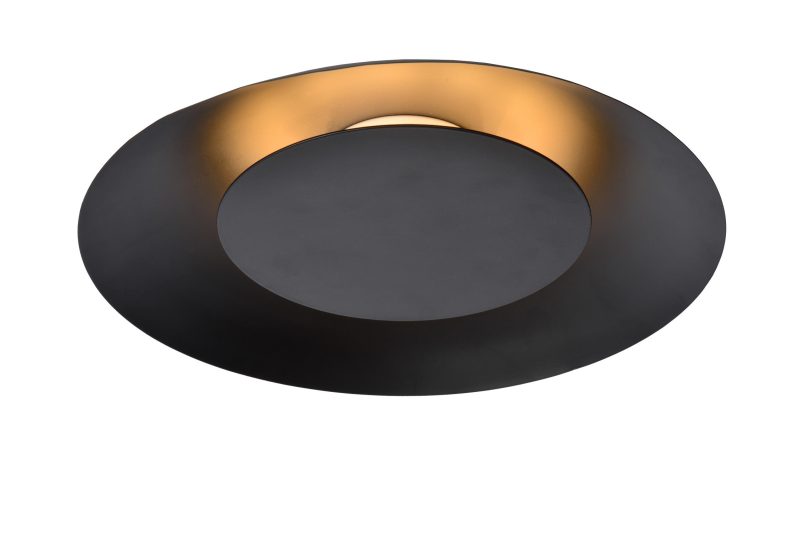 LUCIDE FOSKAL - Ceiling Light - Ø 34.5 cm - LED - 1x12W 2700K - Black