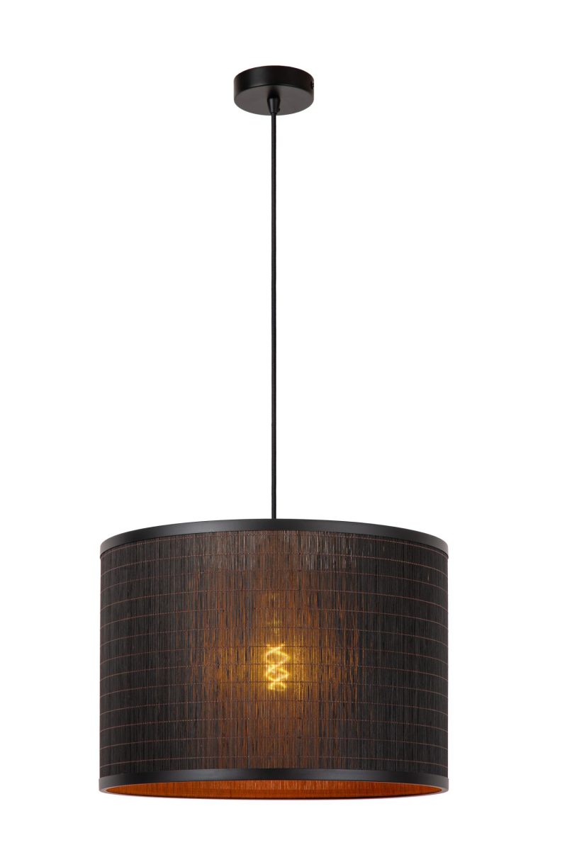 LUCIDE TAGALOG - Lampada a Sospensione - Ø 40 cm - 1xE27 - Nera
