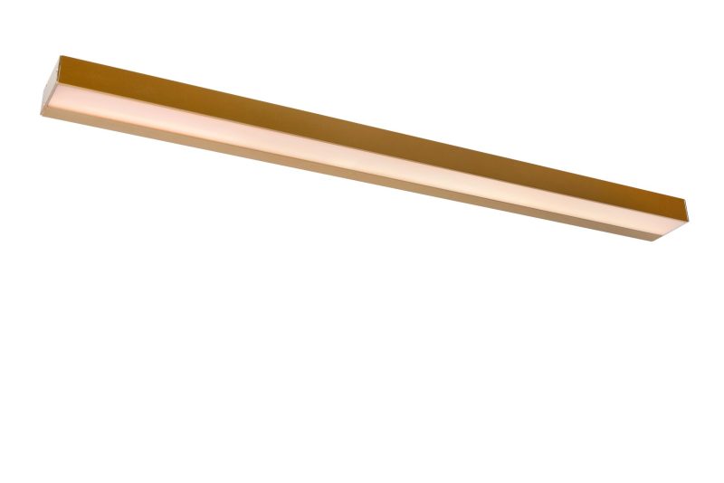 LUCIDE ALEXA - Wandlamp Badkamer - LED - 1x13W 3000K - IP44 - Mat Goud / Messing