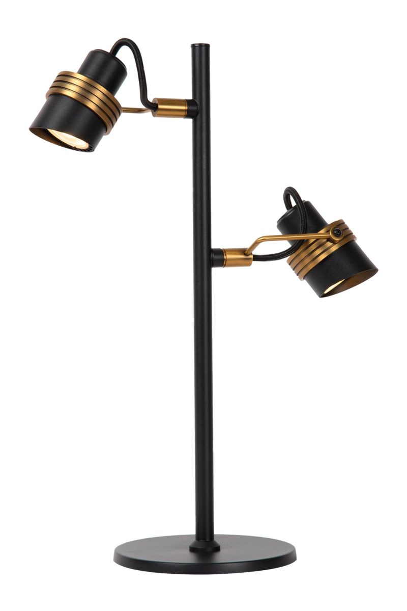 LUCIDE TUNDRAN - Table Lamp - 2xGU10 - Black