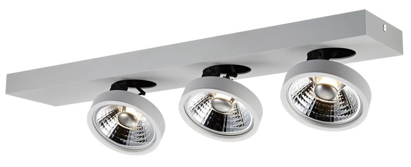Fantasia AEON plafondspot 3x AR111 12W wit, dimbaar en richtbaar