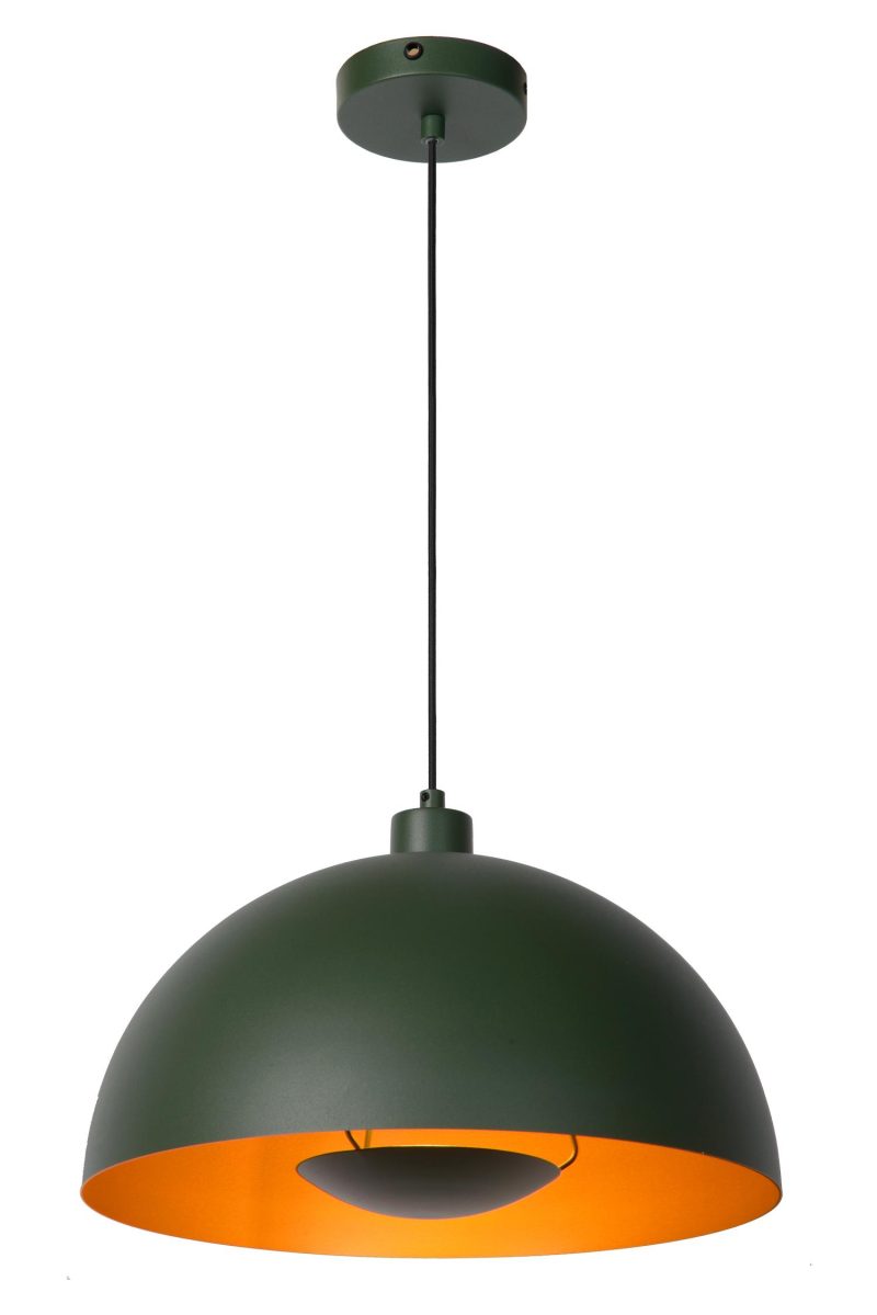 LUCIDE SIEMON - Suspension - Ø 40 cm - 1xE27 - Vert