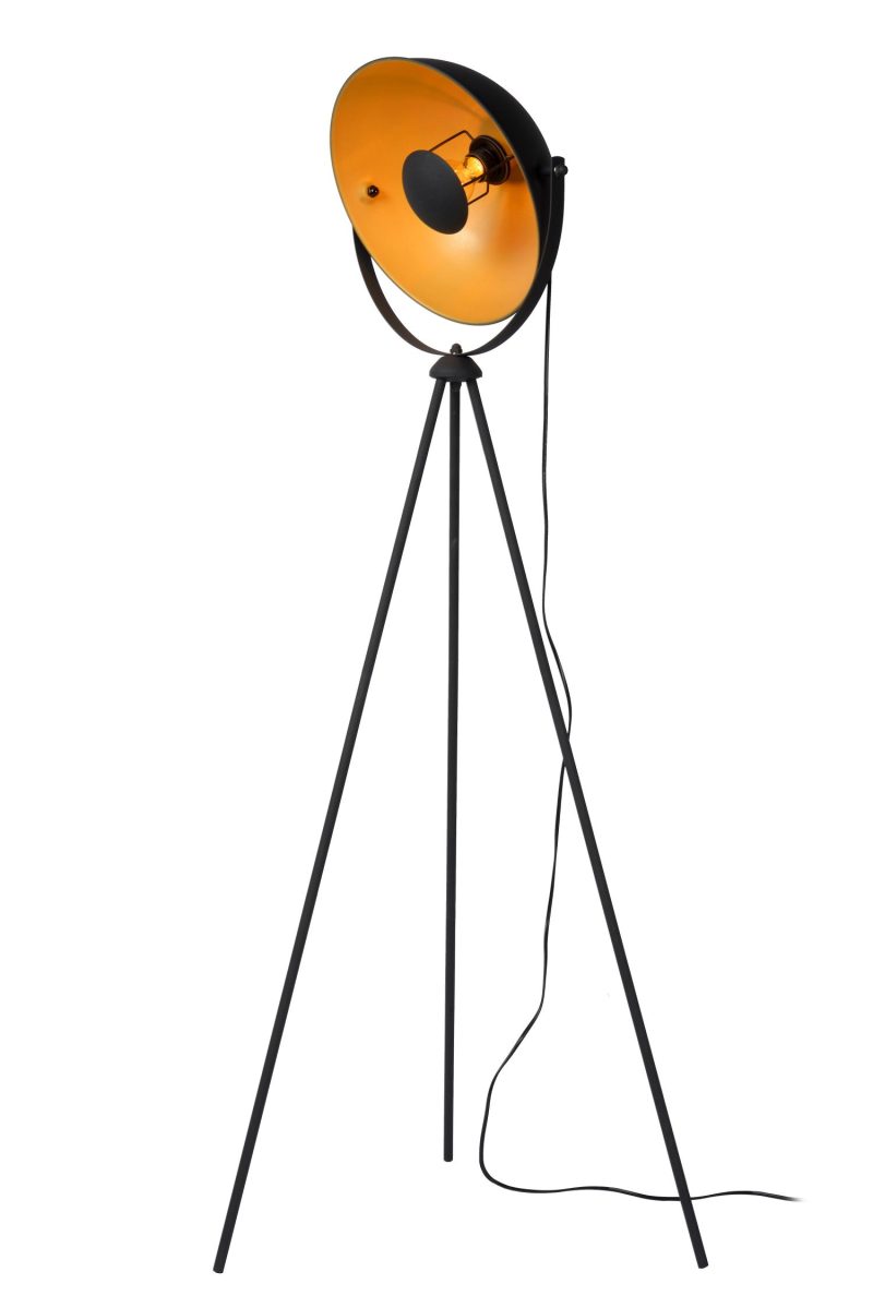 LUCIDE ALVARO - Stehlampe - 1xE27 - Schwarz