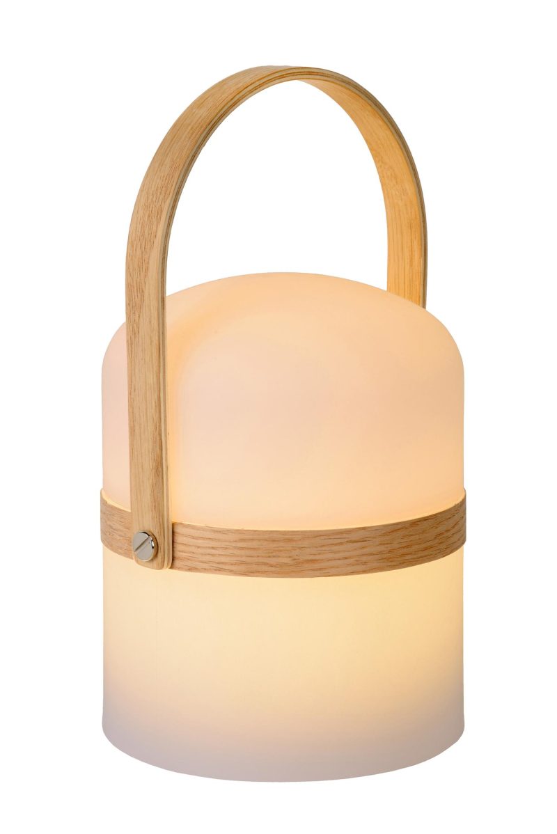 LUCIDE JOE - Rechargeable Table Lamp Outdoor - Battery/Accu - Ø 14.5 cm - LED Dim.