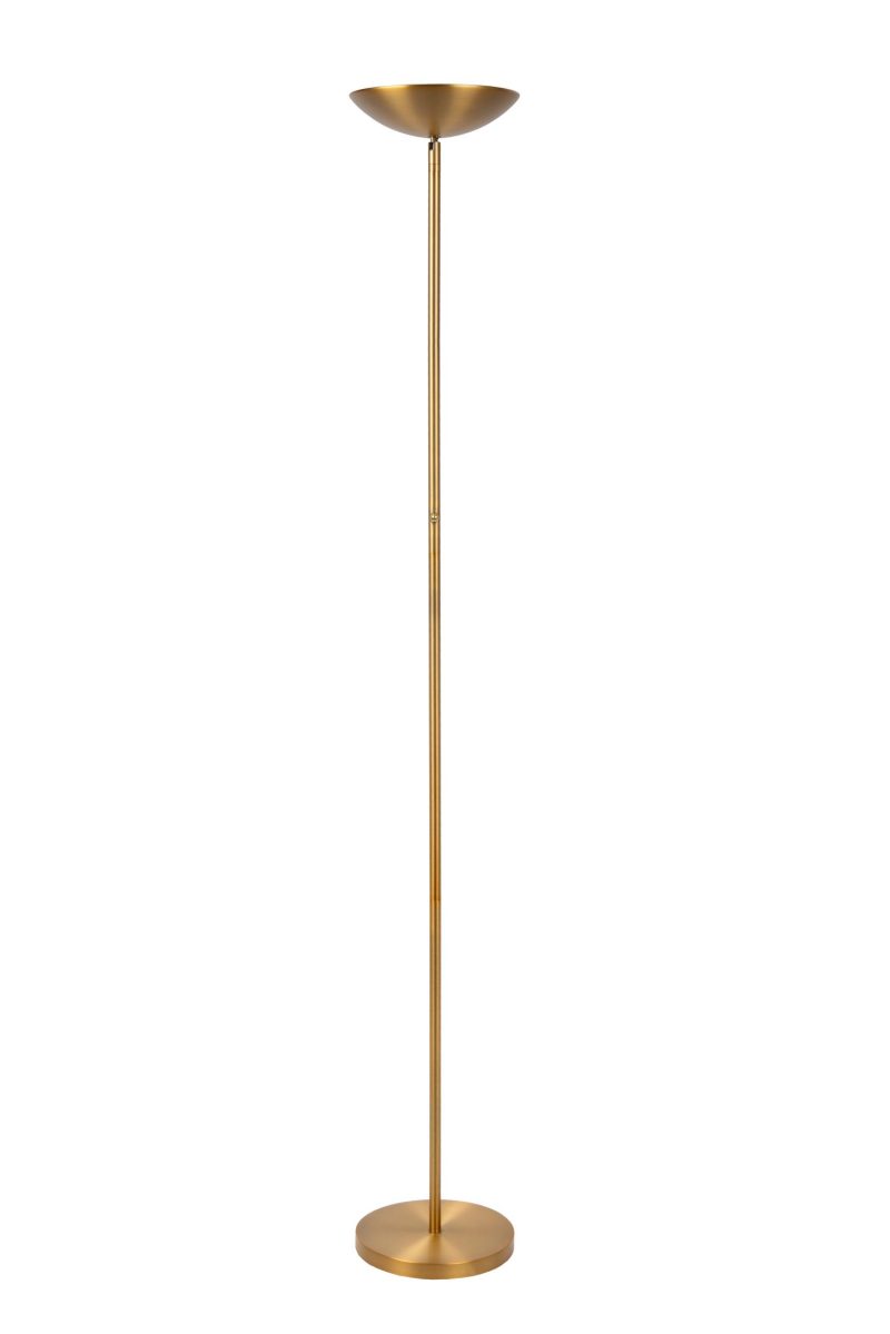 LUCIDE ZENITH - Lampada da terra - LED Dimmerabile - 1x20W 3000K - Oro Opaco / Ottone