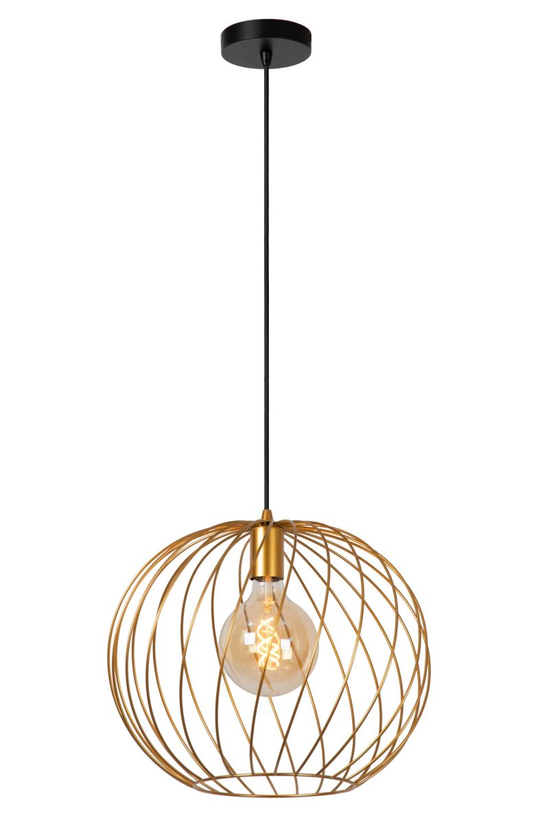 LUCIDE DANZA - Pendelleuchte - Ø 40 cm - 1xE27 - Matt Gold / Messing