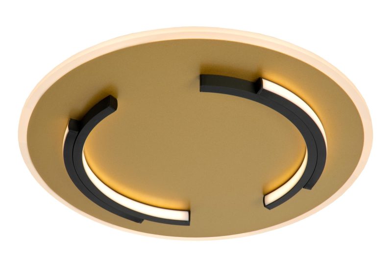LUCIDE ANDREAS - Lampada da Soffitto - Ø 39,6 cm - LED - 1x30W 2700K - Oro Opaco / Ottone