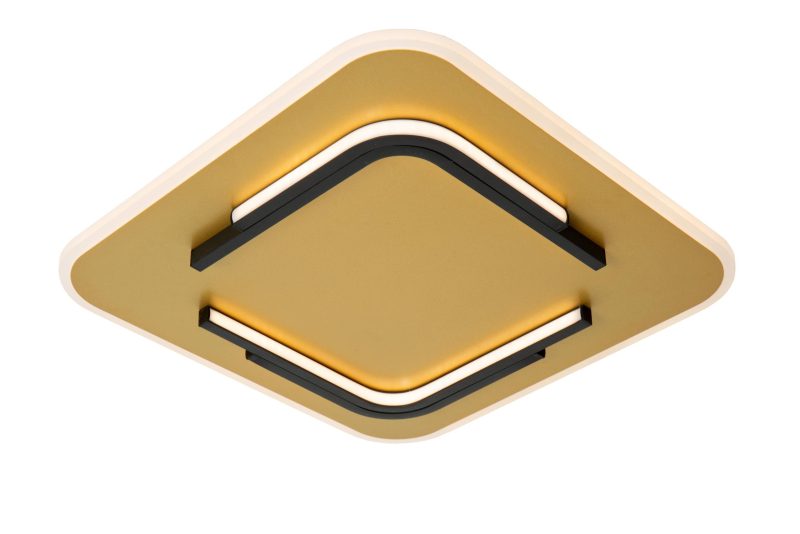 LUCIDE ANDREAS - Ceiling Light - LED - 1x30W 2700K - Matte Gold / Brass