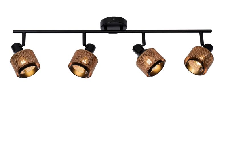 LUCIDE RAFA - Faretto da Soffitto - 4xE14 - Nero