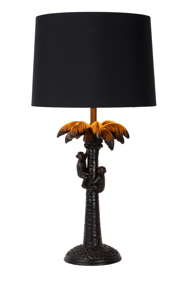 LUCIDE EXTRAVAGANZA COCONUT - Lampe de Table - Ø 30,5 cm - 1xE27 - Noir