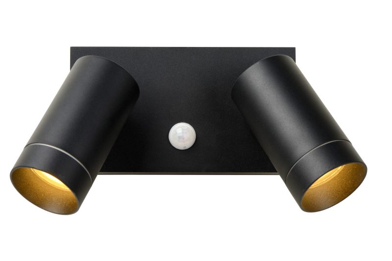 LUCIDE TAYLOR - Applique Esterno - 2xGU10 - IP54 - Nero