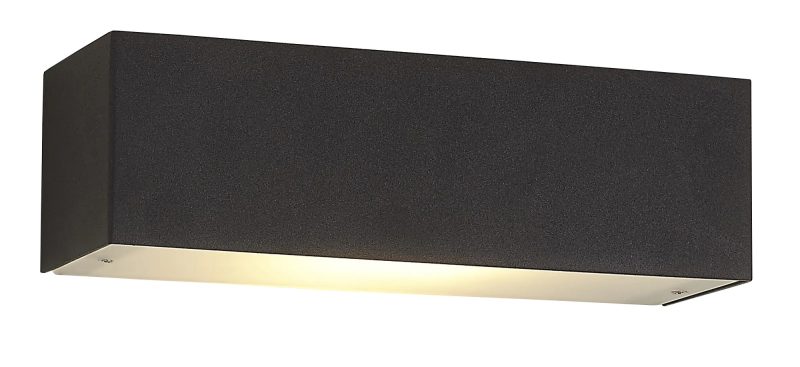 Fantasia Applique da parete LED nero alluminio R7S 10W dimmerabile, inclusa