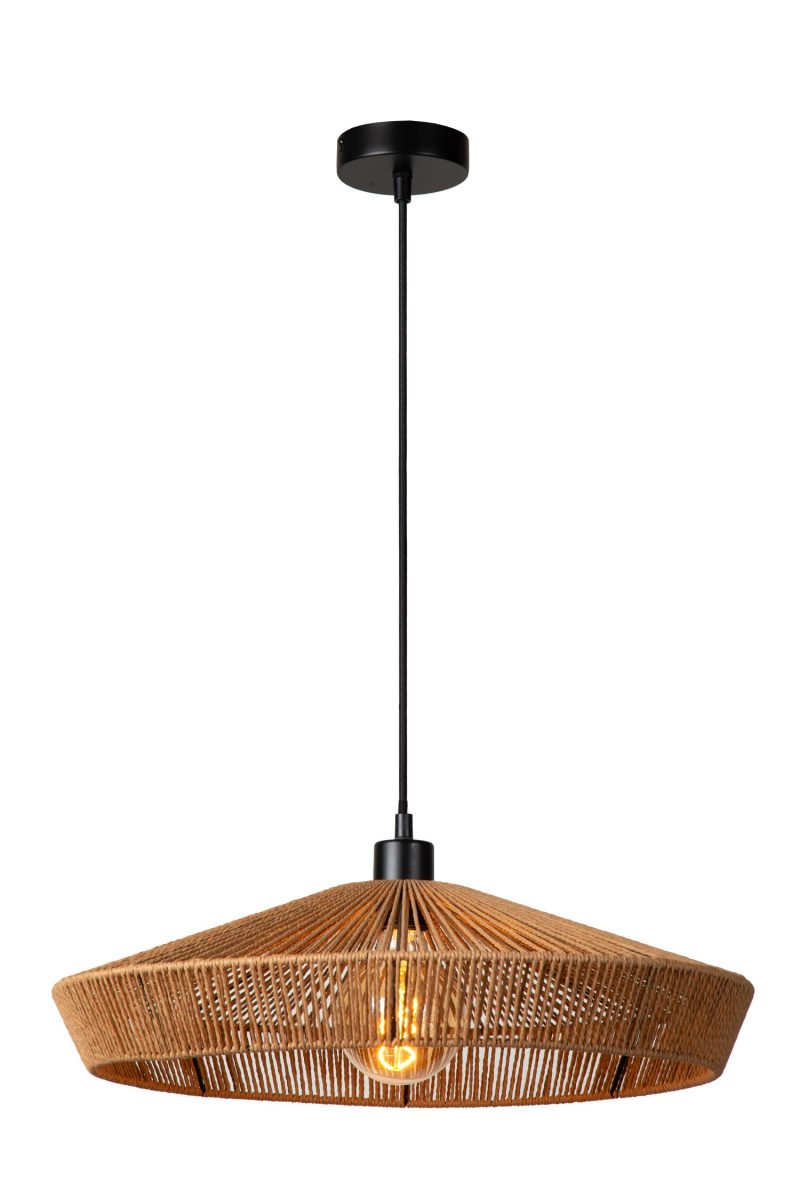 LUCIDE YUNKAI - Lampada a Sospensione - Ø 50 cm - 1xE27 - Naturale