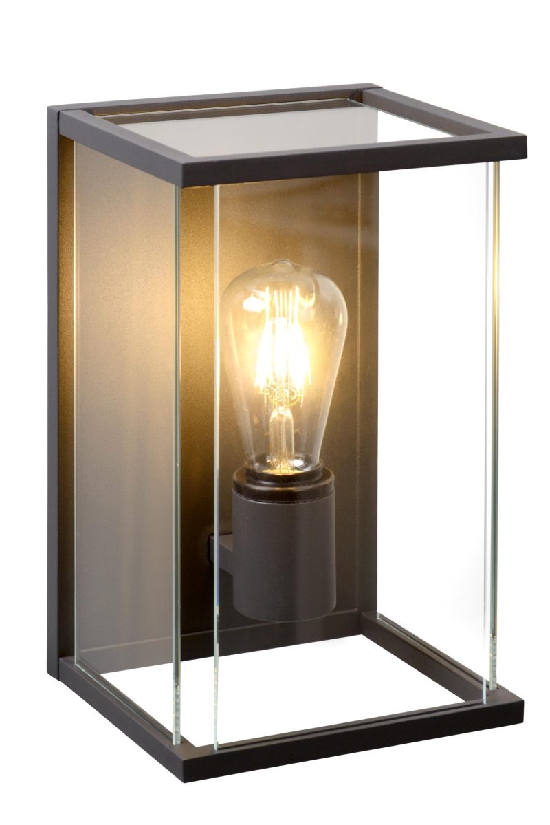 LUCIDE CLAIRE - Applique da Esterno - 1xE27 - IP54 - Antracite