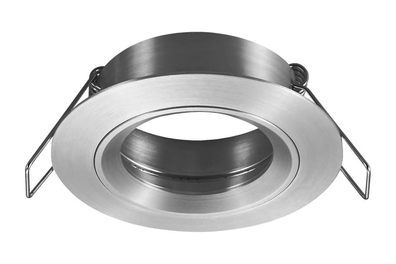 Fantasia Saturn Einbaustrahler GU10 fest rund gebürstetes Alu 80mm