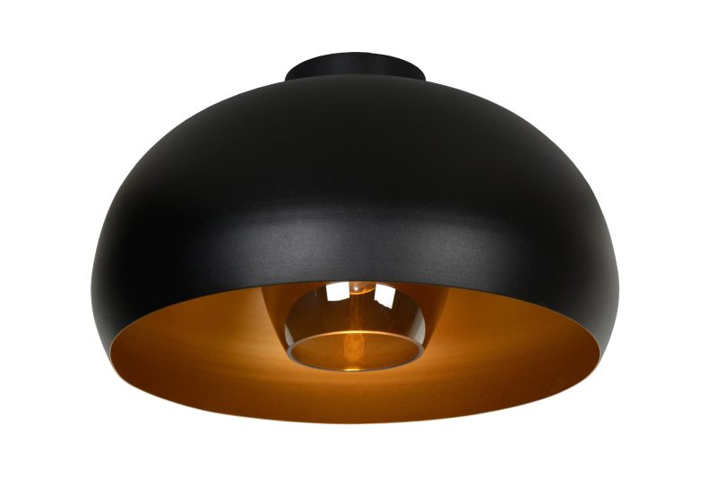 LUCIDE SHARAN - Plafoniera - Ø 38 cm - 1xE27 - Nera
