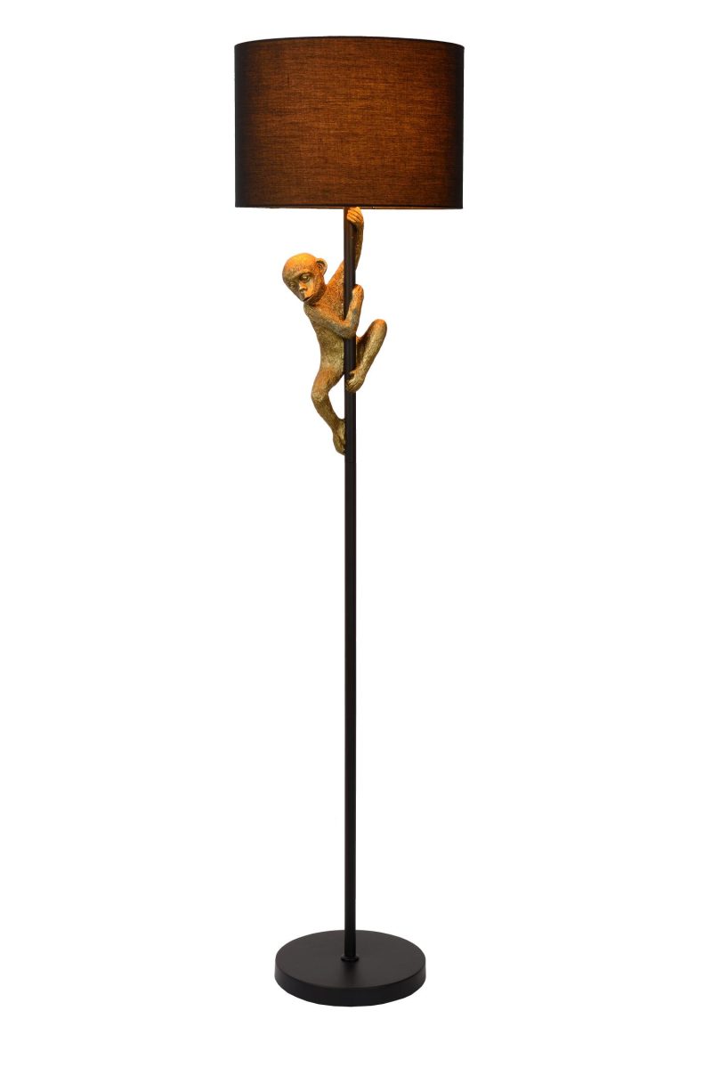 LUCIDE EXTRAVAGANZA CHIMP - Lampada da terra - Ø 35 cm - 1xE27 - Nera