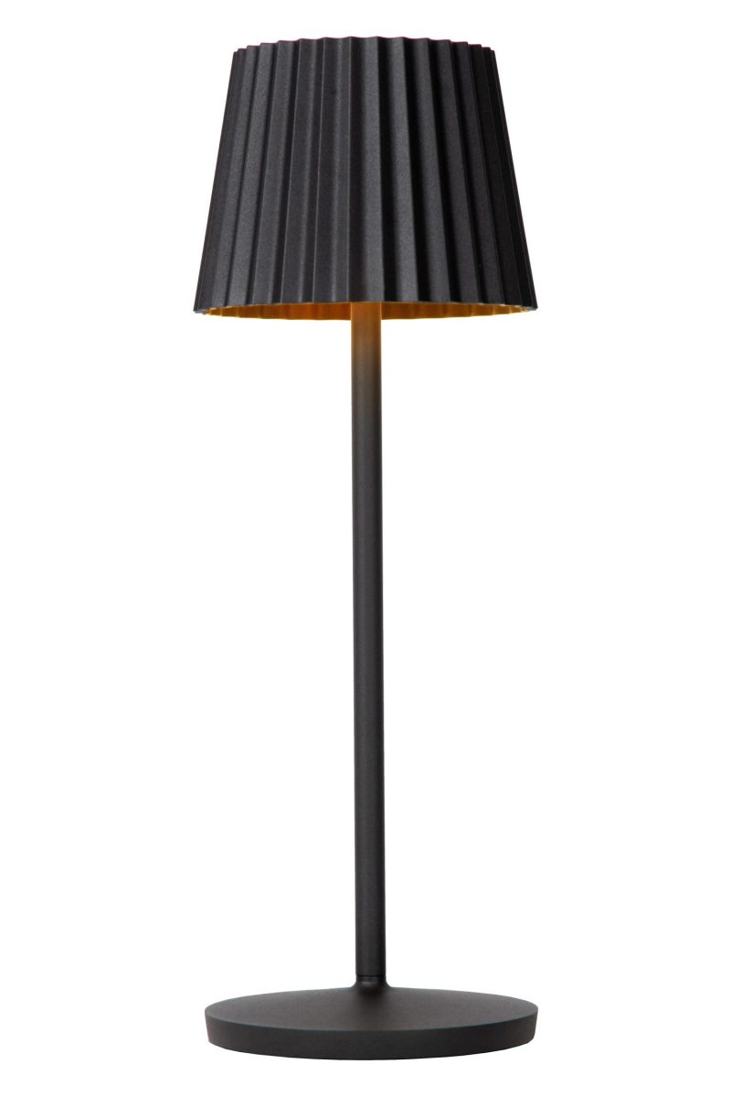 LUCIDE JUSTINE - Oplaadbare Tafellamp Buiten - Accu/Batterij - LED Dimb.