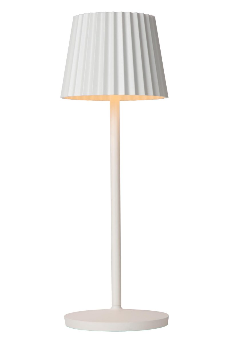 LUCIDE JUSTINE - Lampe de Table Rechargeable Extérieure - Batterie/LED Dimmable