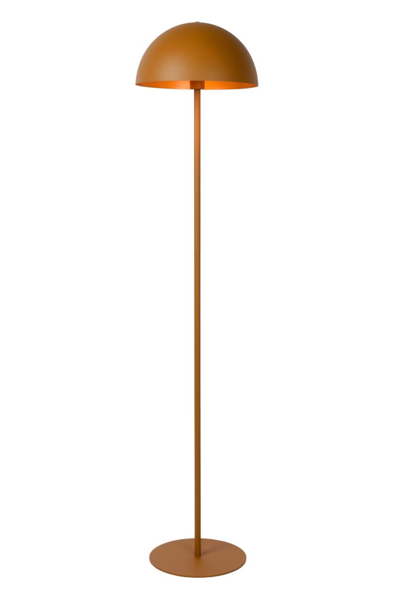 LUCIDE SIEMON - Lampada da terra - Ø 35 cm - 1xE27 - Giallo Senape