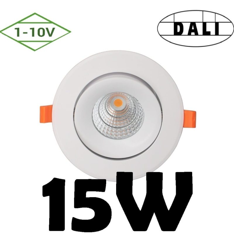 Profy Einbaustrahler 15W 1-10V dimmbar schwenkbar 119mm