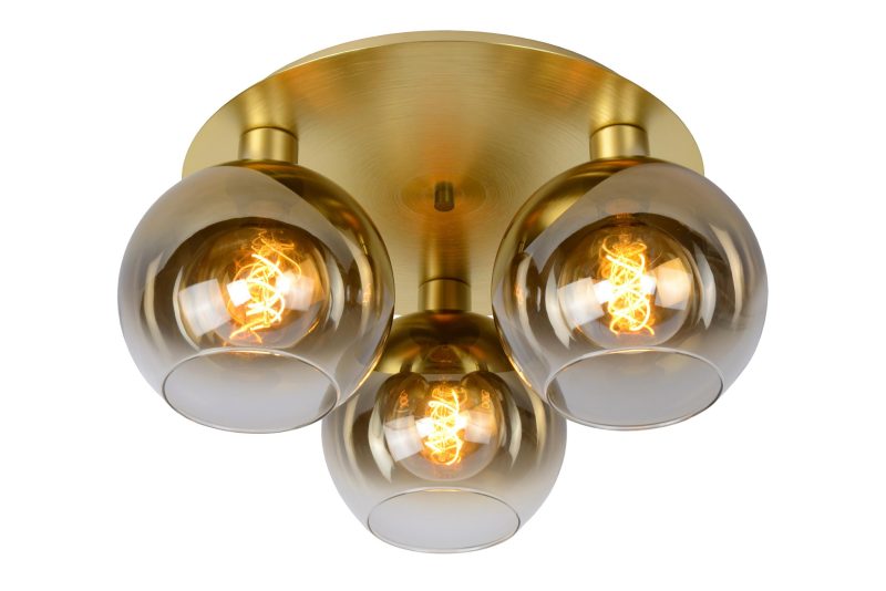LUCIDE MARIUS - Lampada da Soffitto - 3xE27 - Oro Opaco / Ottone