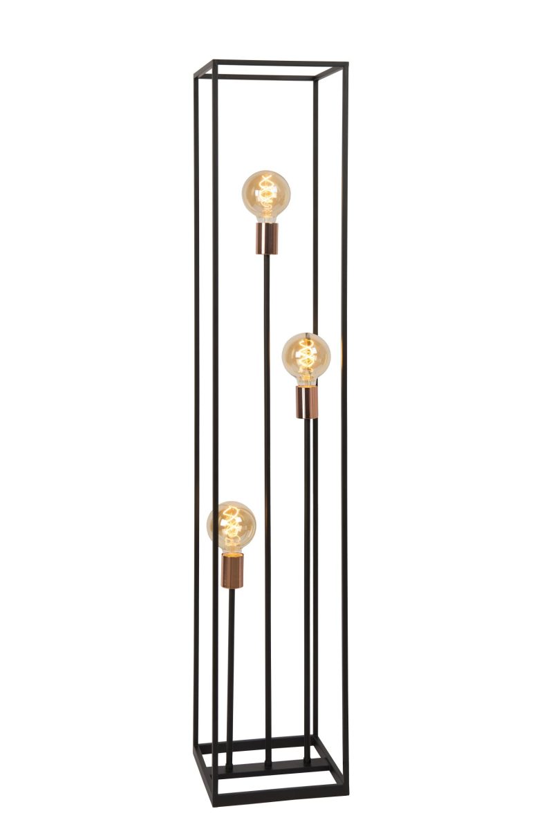 LUCIDE ARTHUR - Vloerlamp - 3xE27 - Zwart