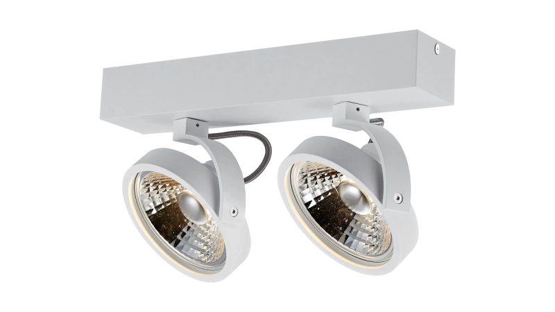 Fantasia Pulse-2 doppelter Deckenspot weiß, inkl. 2x AR111 LED