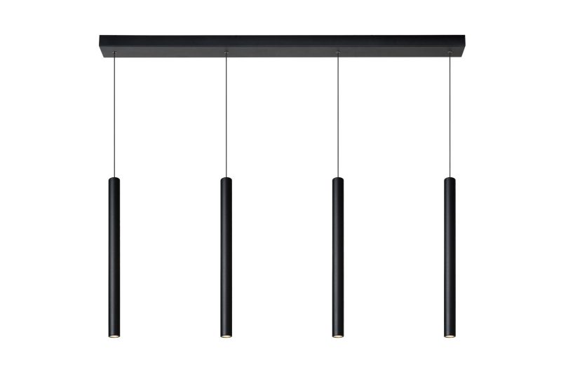 LUCIDE LORENZ - Lampada a Sospensione - LED Dimmerabile - 4x4W 3000K - Nera