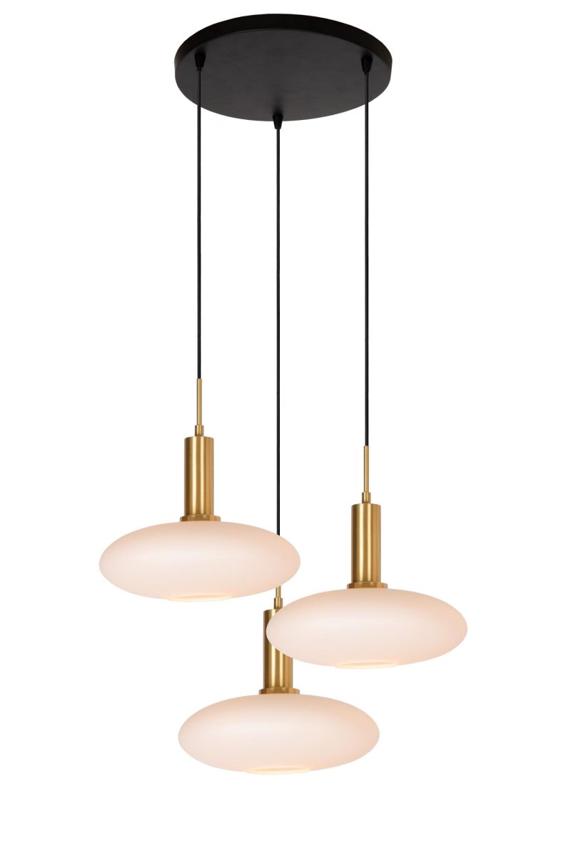 LUCIDE SINGALA - Hanglamp - 3xE27 - Mat Goud / Messing
