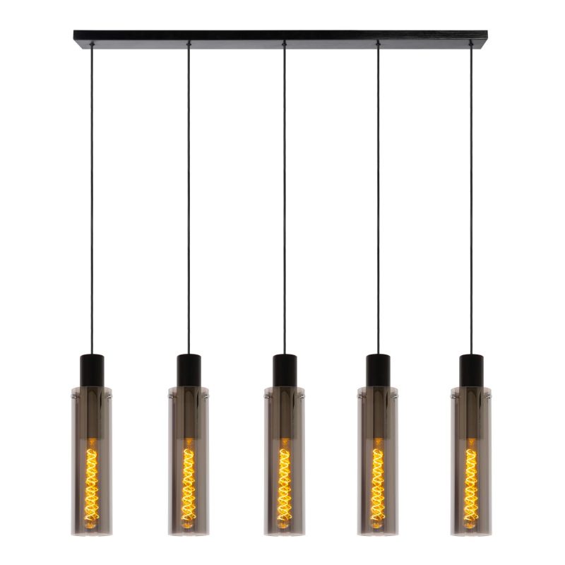 LUCIDE ORLANDO - Hanglamp - 5xE27 - Fumé