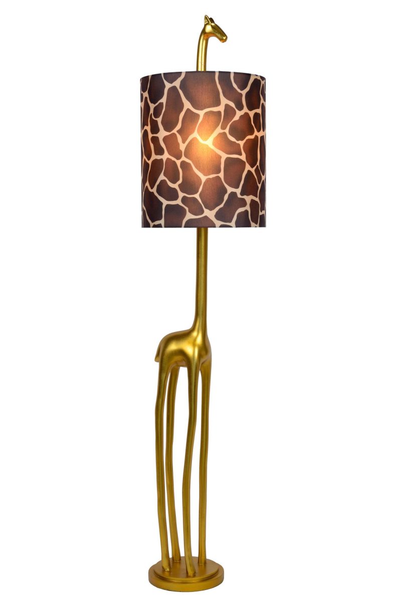 LUCIDE EXTRAVAGANZA MISS TALL - Lampada da terra - Ø 31,5 cm - 1xE27 - Oro Opaco / Ottone