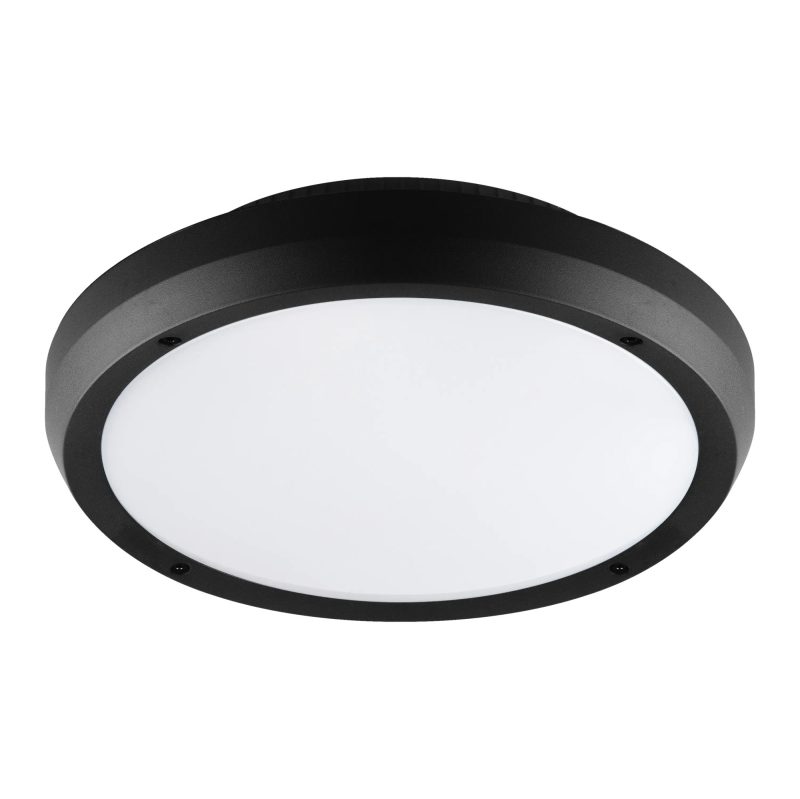 Fantasia Xeon ceiling light round black SMD LED 14W CCT 3000/4000K IP65
