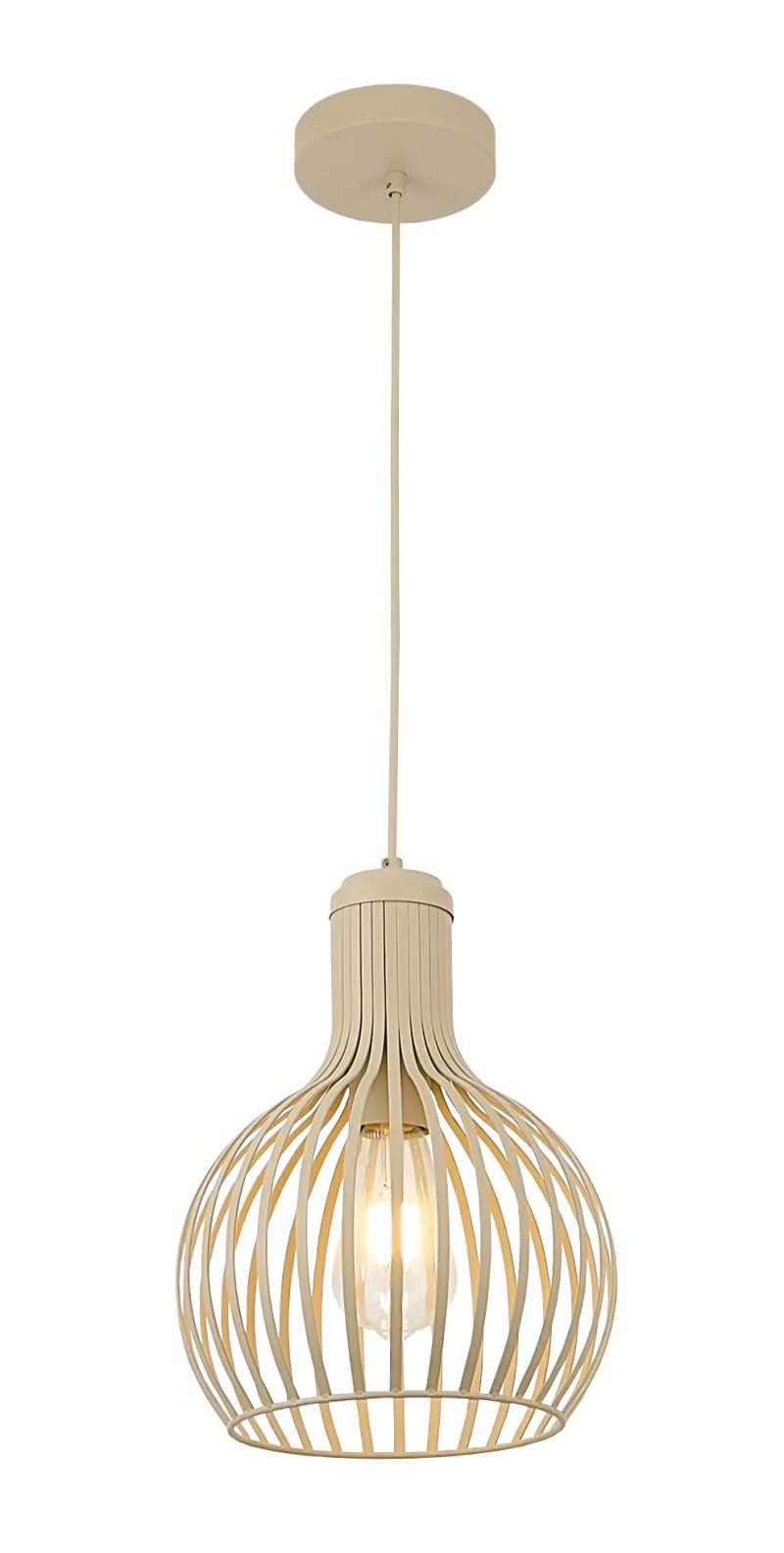 Fantasia RAGA Pendelleuchte beige Ø23,5cm E27-Fassung