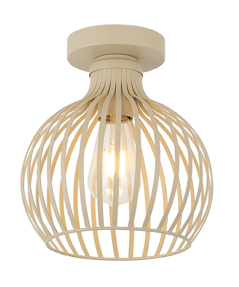 Fantasia RAGA ceiling lamp beige with E27 socket, 1 light point