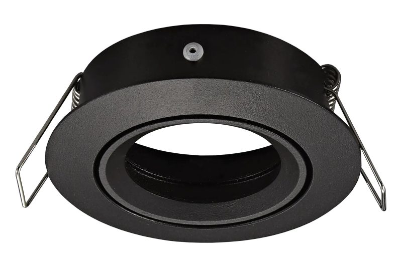 Fantasia Saturn Einbaustrahler GU10 rund schwarz, schwenkbar, Aluminium
