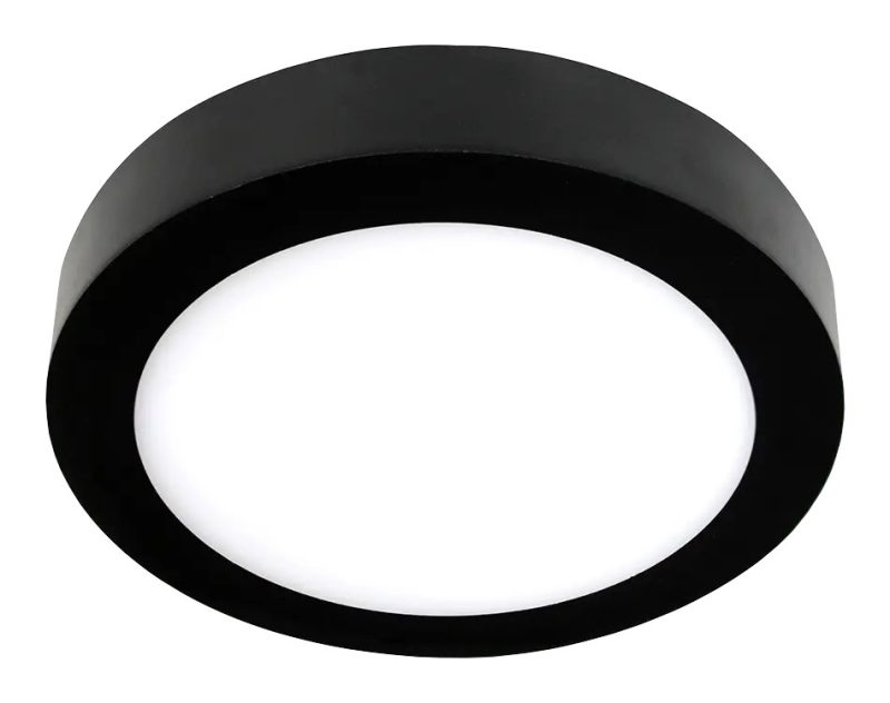Fantasia Fluke LED Deckenleuchte rund schwarz Ø30 cm 3000K