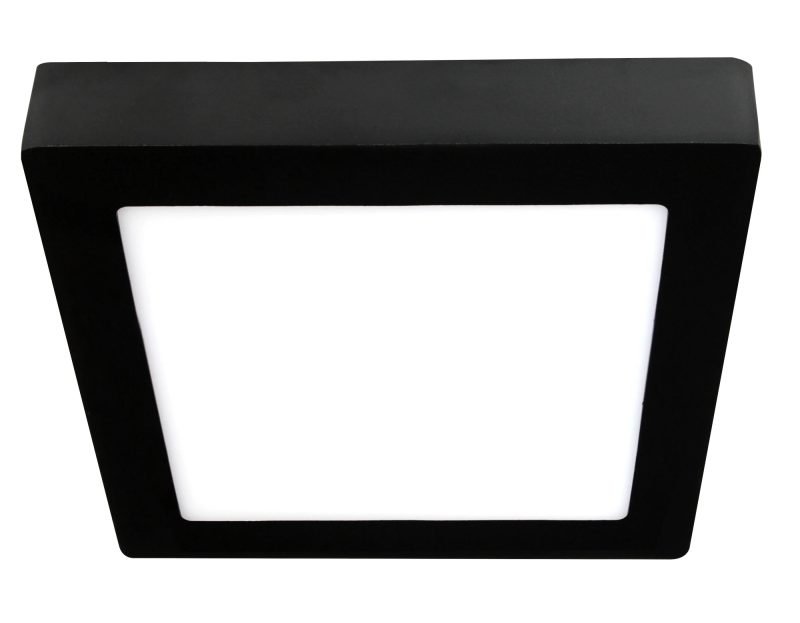 Fantasia Fluke LED Deckenleuchte eckig schwarz 30 cm