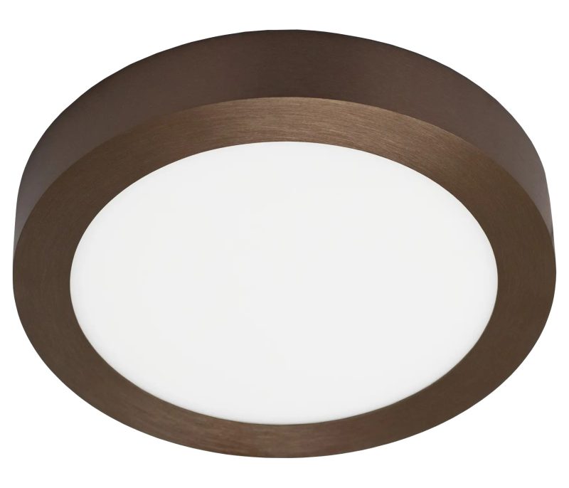 Fantasia Fluke LED Ceiling Light Round Brushed Bronze Ø23.5 cm