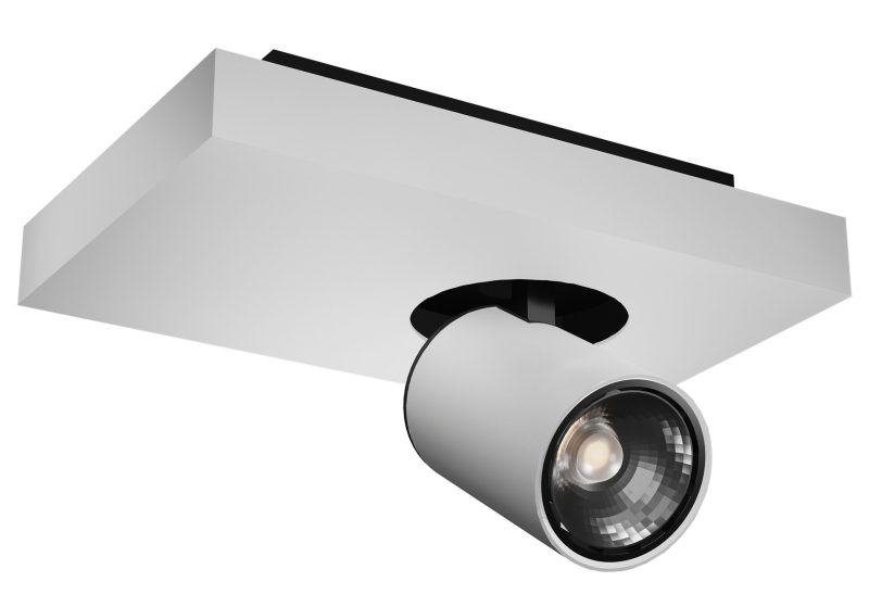 Fantasia Nysit opbouwspot vierkant GU10 4,5W dimbaar LED zwart-wit