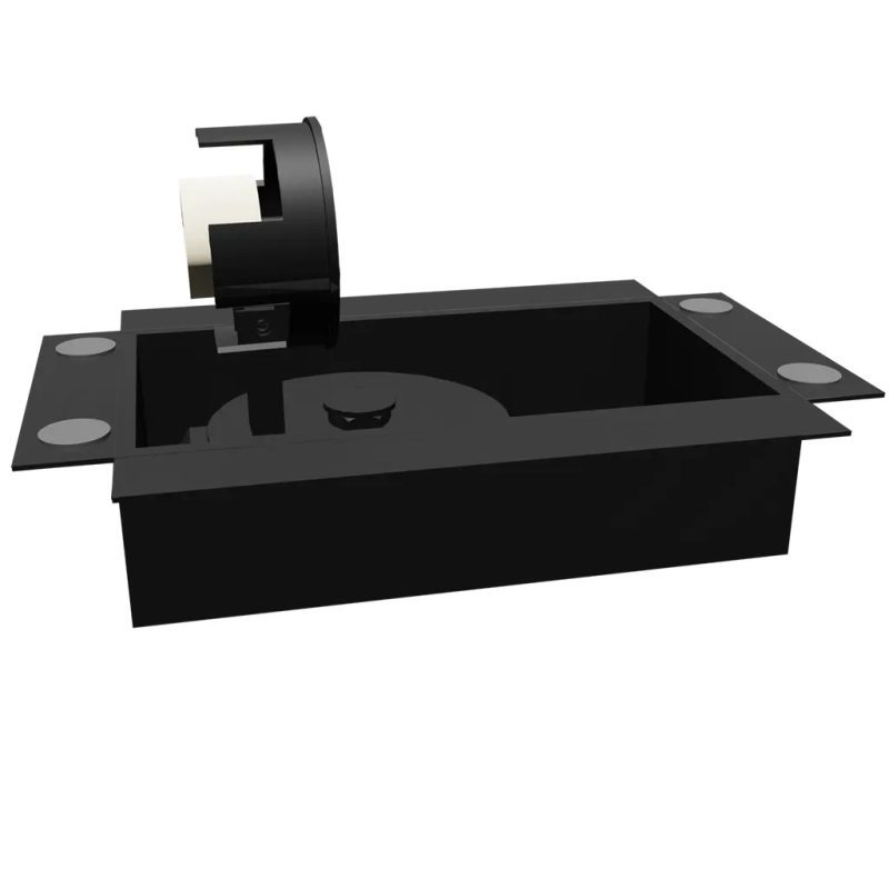 Fantasia Nysit base plate 1-light GU10, black, spare part for spot