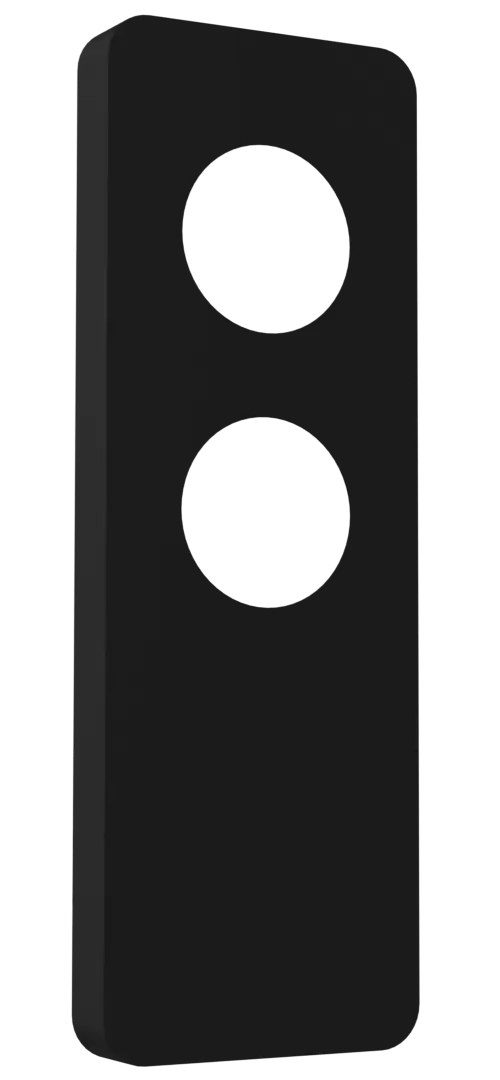Fantasia Cache-plafond Nysit pour 2 points lumineux, acier noir, Premium