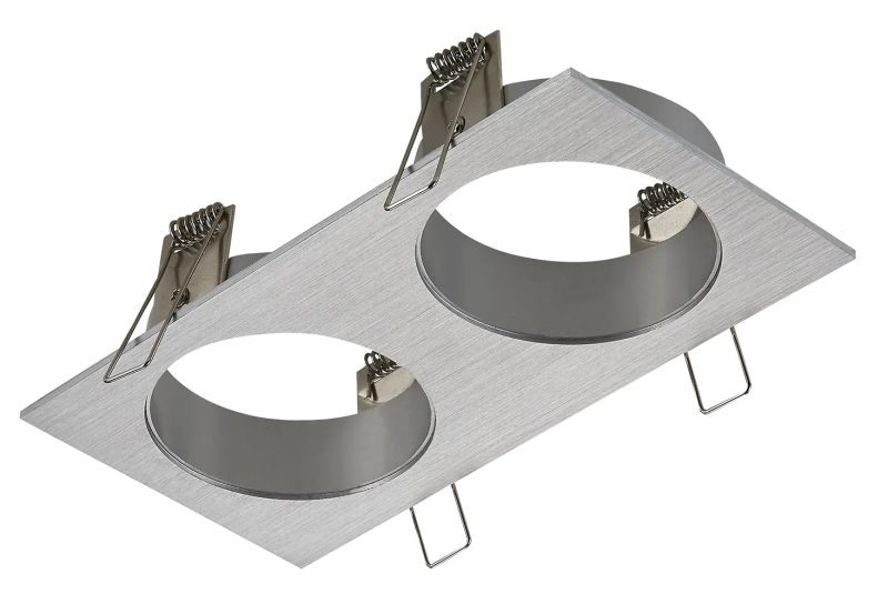 Fantasia Zoom opbouwspot 2-lichts aluminium GU10, lichtbron niet inbegrepen