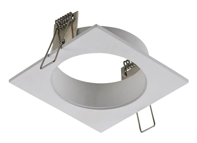 Fantasia Zoom opbouwspot vierkant, satijnwit, 1x GU10 (excl. lamp)