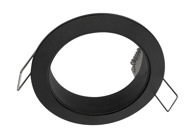 Fantasia Zoom ronde opbouwspot zwart, GU10-fitting, Ø 94 mm, IP20