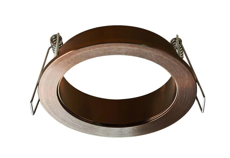 Fantasia Taboo base de lámpara redonda bronce con casquillo GU10, aluminio